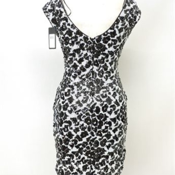 Dalmatian Black/White Sequin Dress, Size 4 - Picture 3 of 8